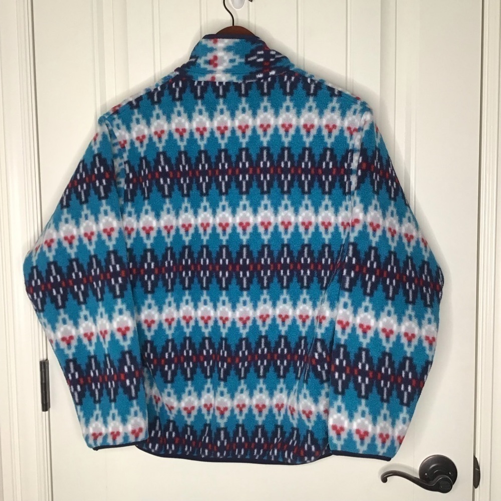 Patagonia Mens Synchilla Snap-T Fleece Pullover Forest Carpet: Deep Sea Blue - Picture 6 of 9